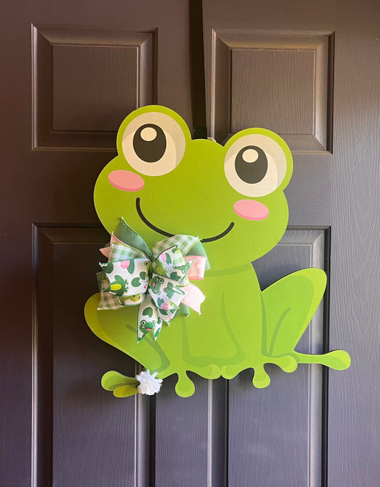 Froggy Door Plaque