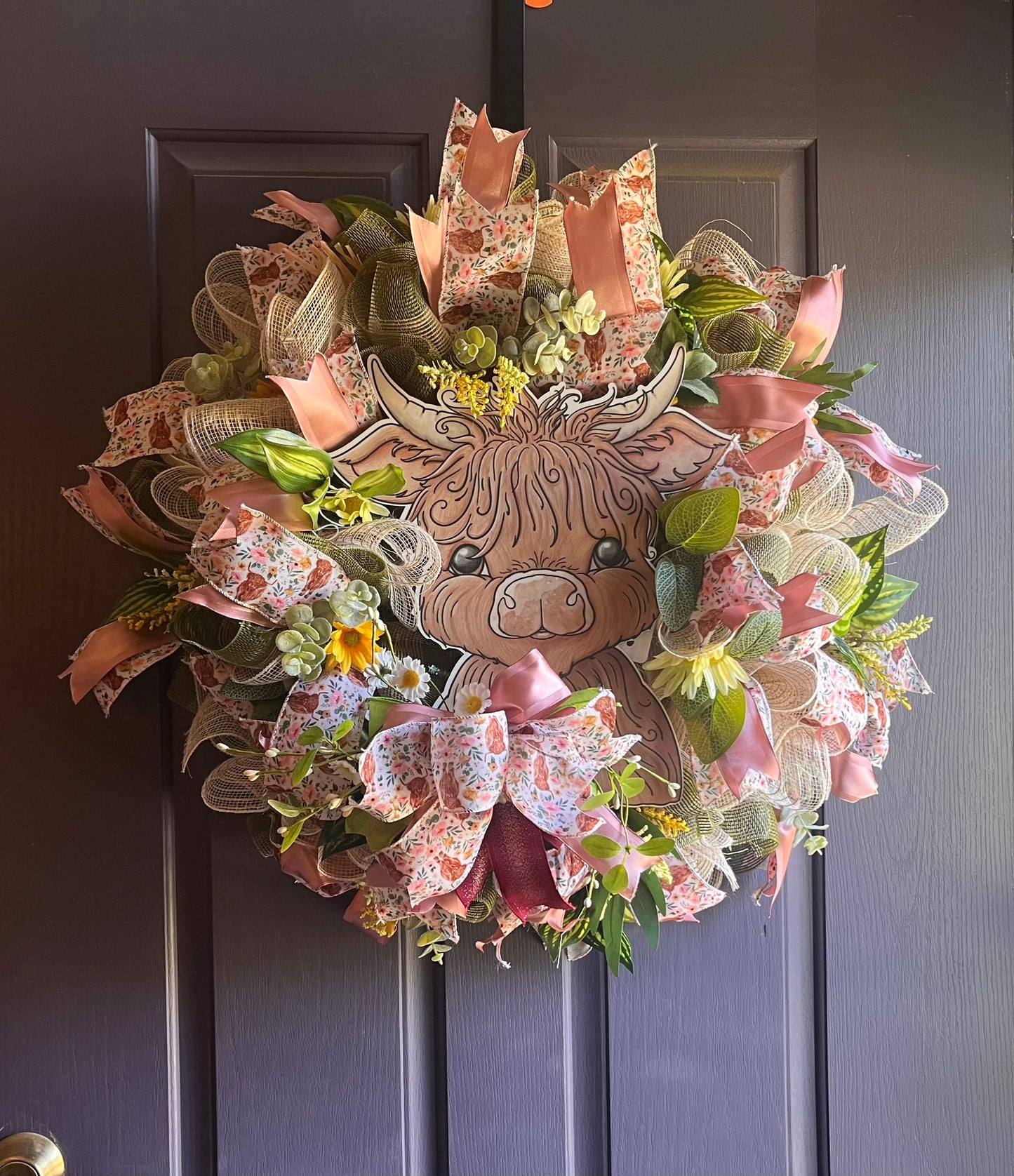 Spring Bull Wreath