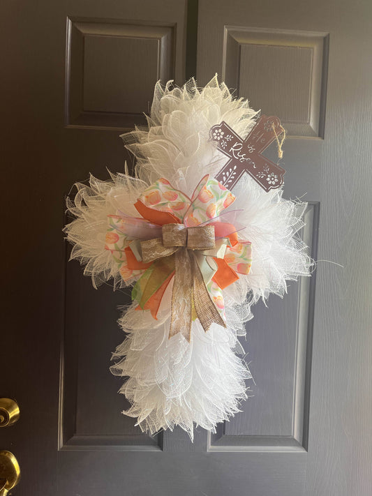 Easter Cross Wreath
